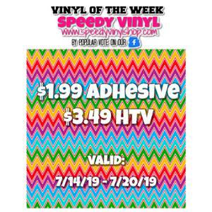 Summer Chevron- Vinyl of the Week! 7/14 - 7/20/19